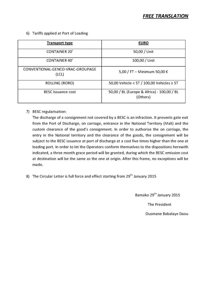 Mali Circulaire Page 2